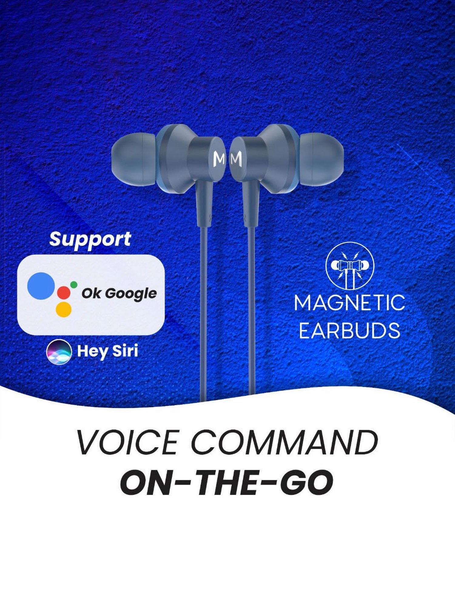 Maxx NX151 Pro In Ear Bluetooth Neckband with Upto 25 Hours Playtime & Fast Charging (Blue)