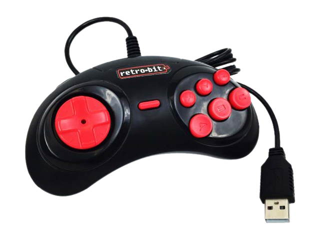 Retro-Bit rb-pp-6539 Generations Plug-n-Play Game Console Red/Black