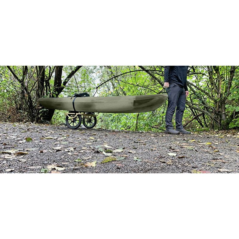 Seattle Sports Paddleboy ATC All Terrain Center Heavy Duty Kayak Canoe Boat Carrier Dolly Cart with Airless Anti Flat Wheels, 300 Pound Capacity, Tan