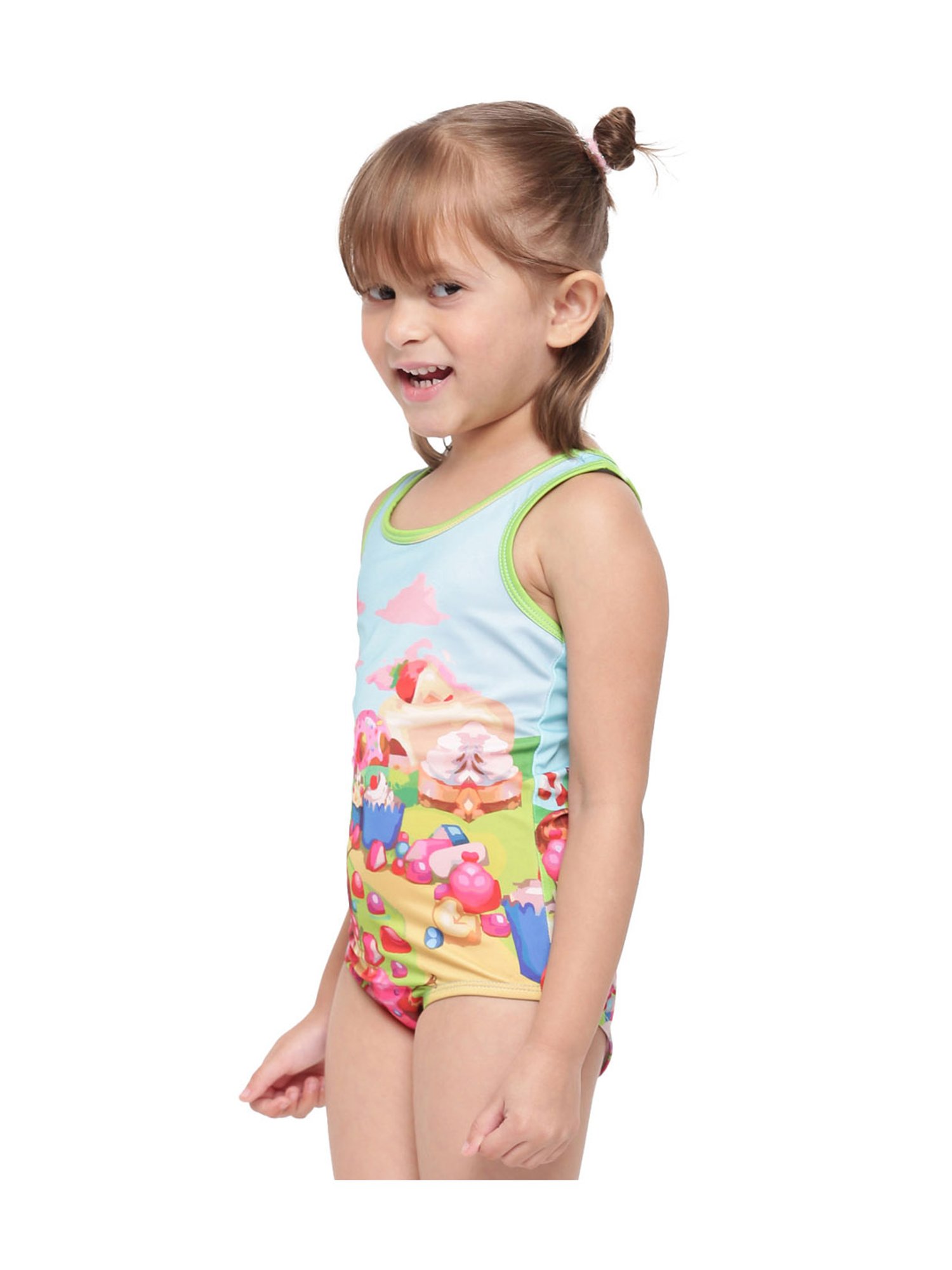 IO Kids Multicolor Printed Maillot