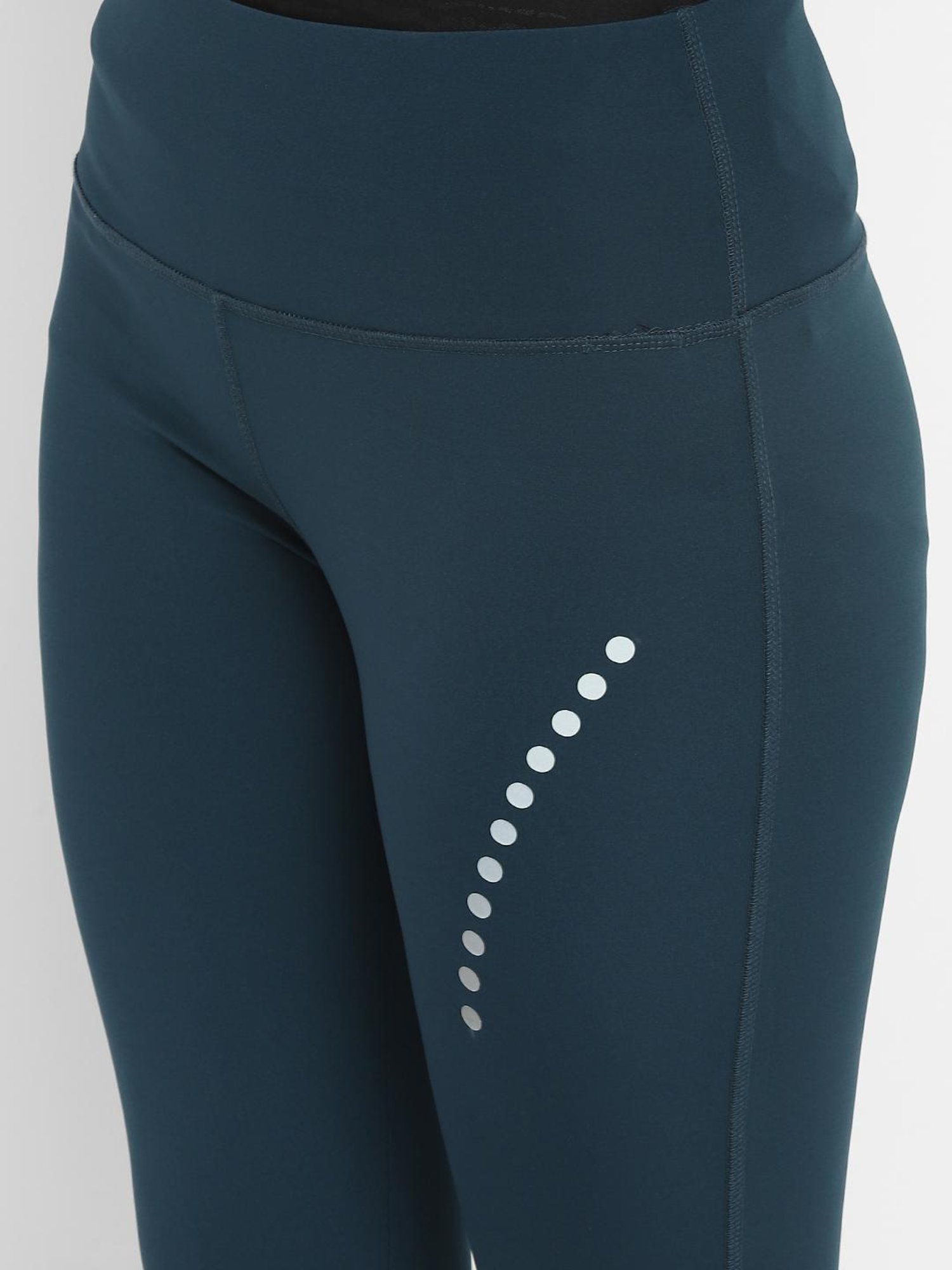 Yuuki Teal Graphic Print Tights