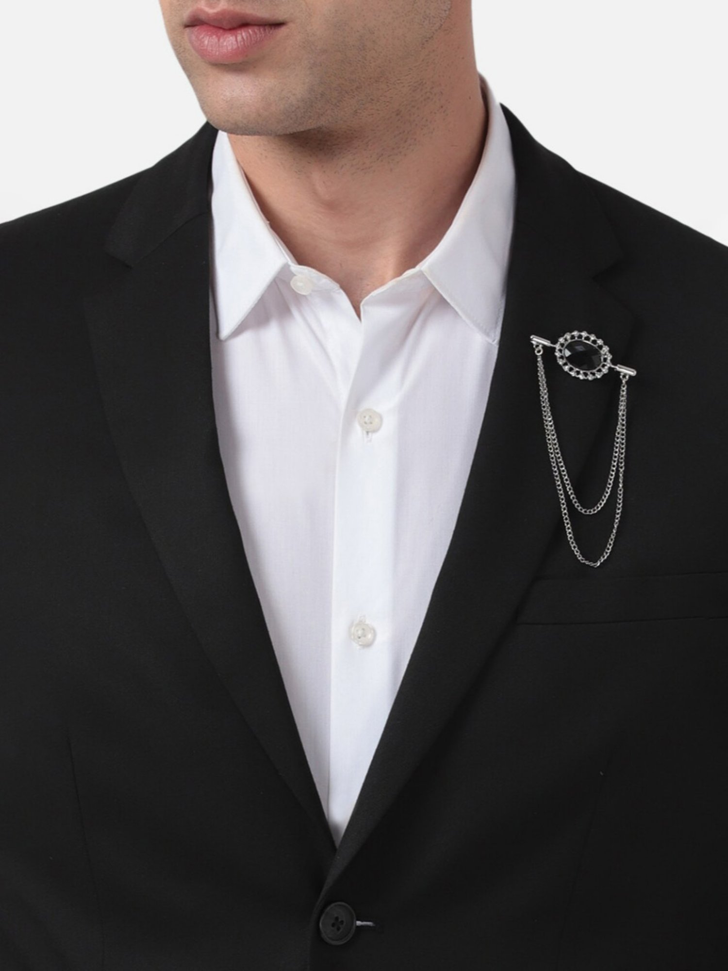 Van Heusen Silver Lapel Pin