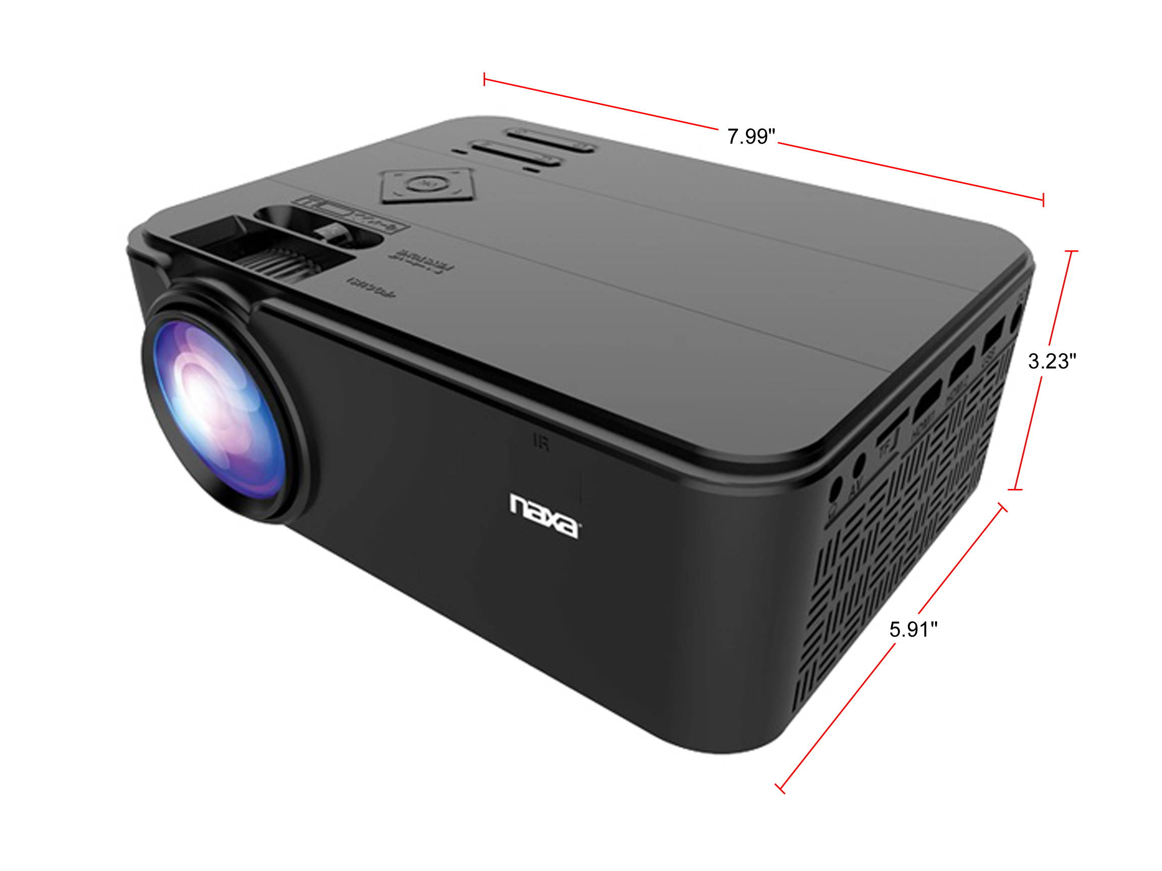 Full HD 1080P LED Smart Home Theater Projector 7000Lumen 3D Video HDMI Dustproof