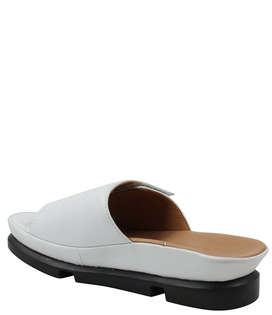 L'Amour Des Pieds Vester Leather Wedge Slides