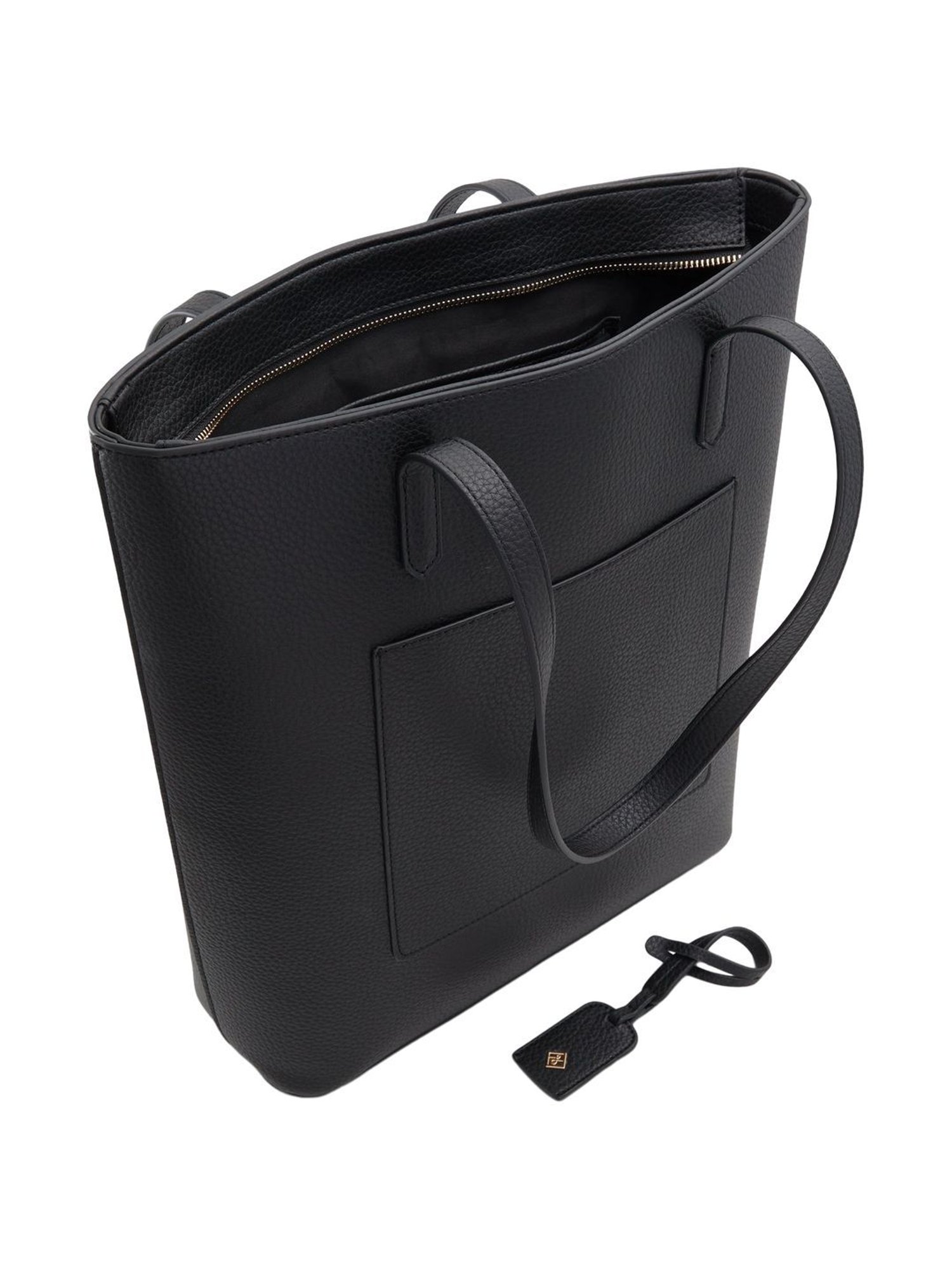 Call It Spring Black Solid Large Tote Handbag