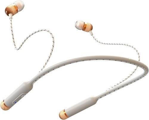 House Of Marley Smile Jamaica Wireless Neckband Bluetooth Headphones with Mic, Signature Black, EM-JE083-SB