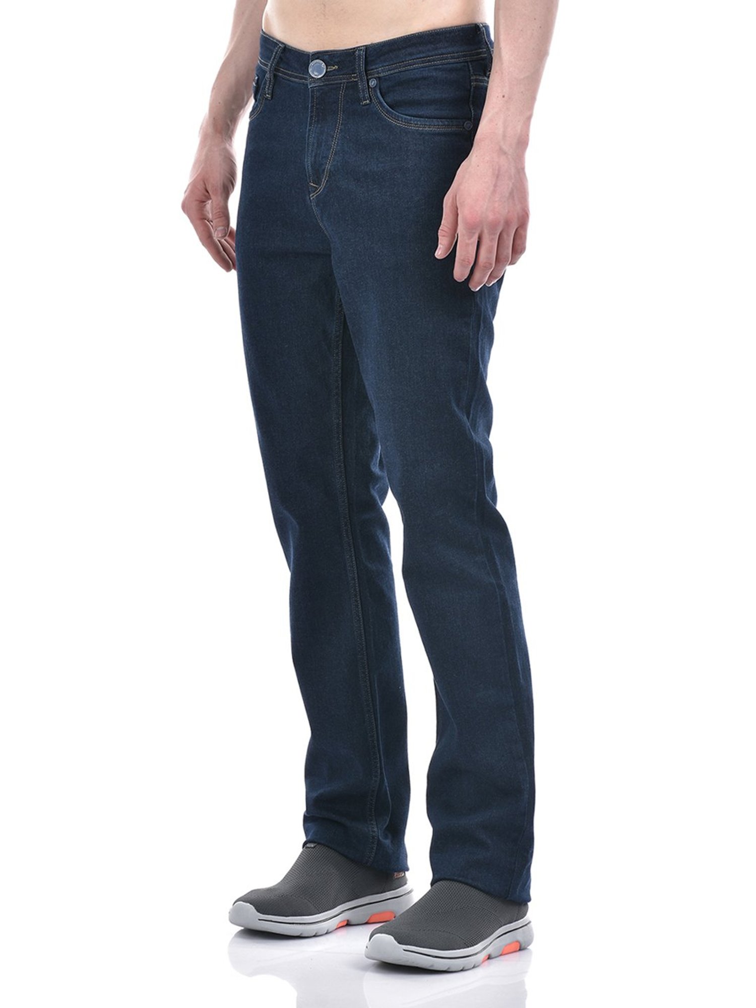 Lawman Pg3 Dark Blue Straight Fit Lightly Washed Jeans