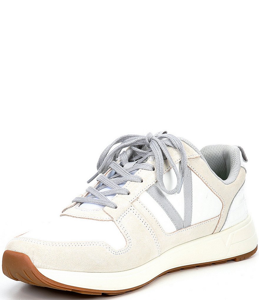 Vionic Rechelle Croc Embossed Lace-Up Sneakers