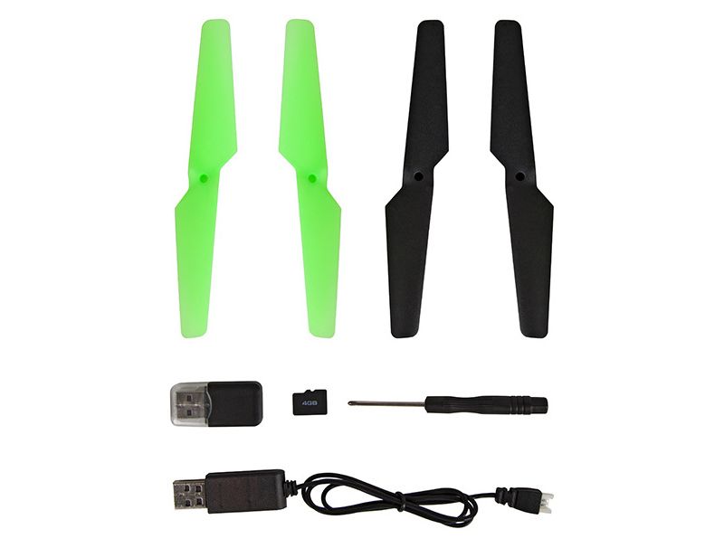 Striker-X Glow-In-The-Dark 2.4GHz - 4.5CH Remote Control RC HD Camera Drone