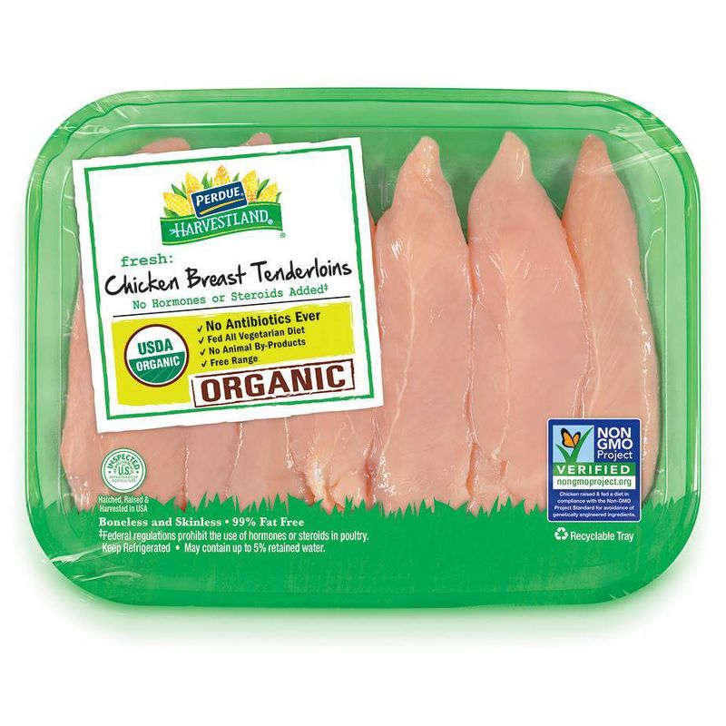 Perdue Harvestland Organic Chicken Breast Tenders - 0.8-1.35 lbs - price per lb