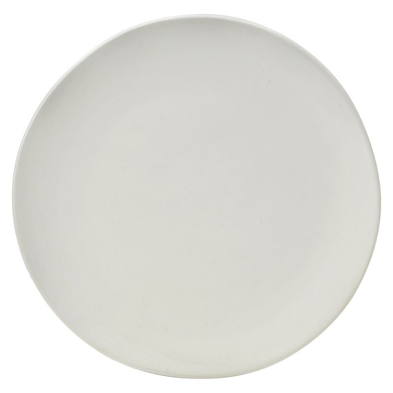 10 Strawberry Street Matte Wave Stoneware Salad Plates 8" White - Set of 6
