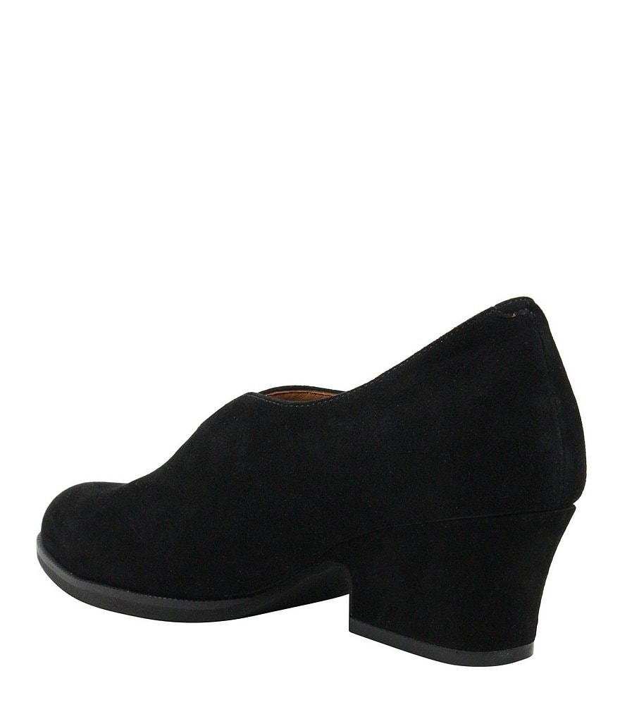 L'Amour Des Pieds Jesicca Suede Block Heel Shooties