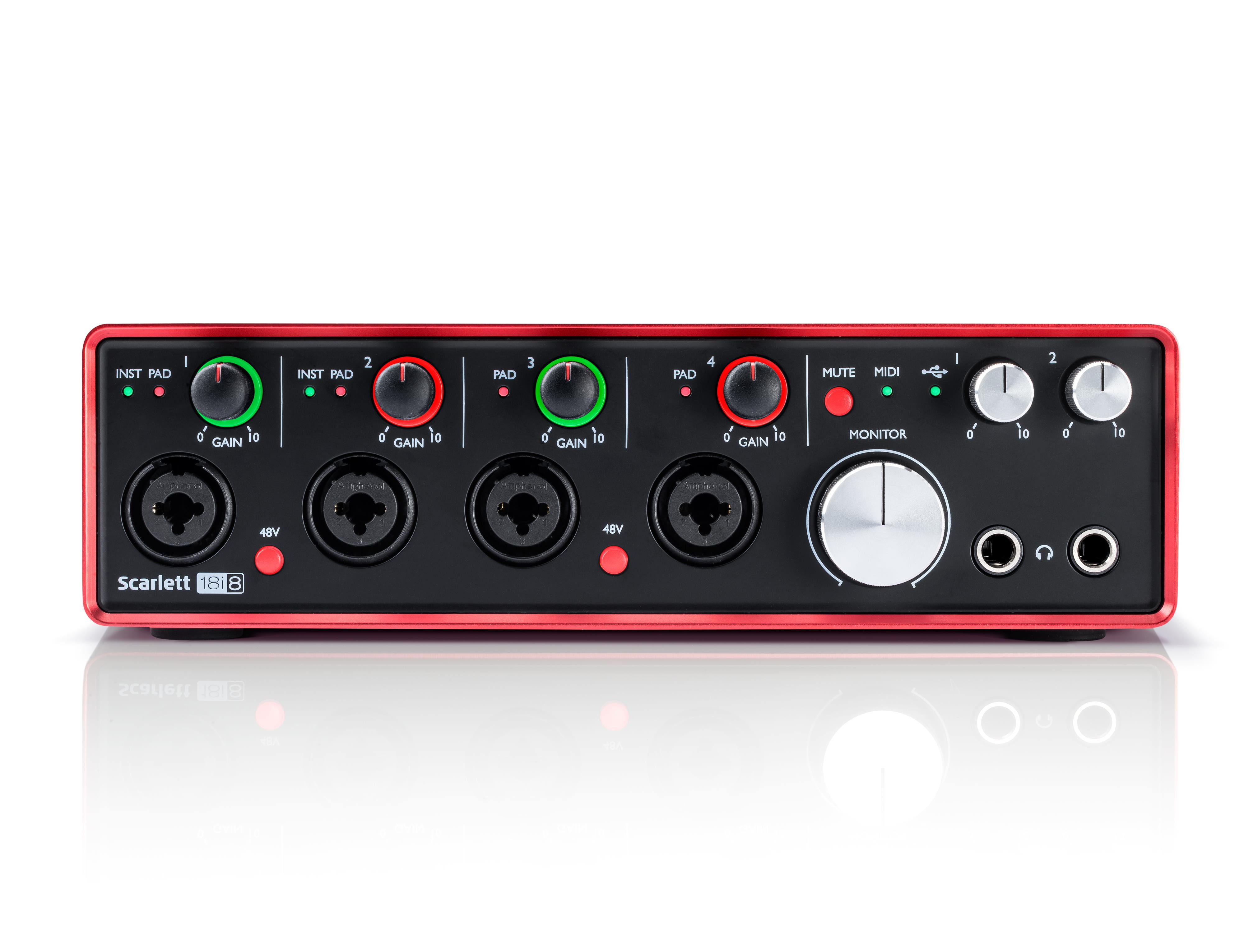 Focusrite Scarlett 18i8 2nd Gen 18 Input/8 Output USB 2.0 Audio Interface