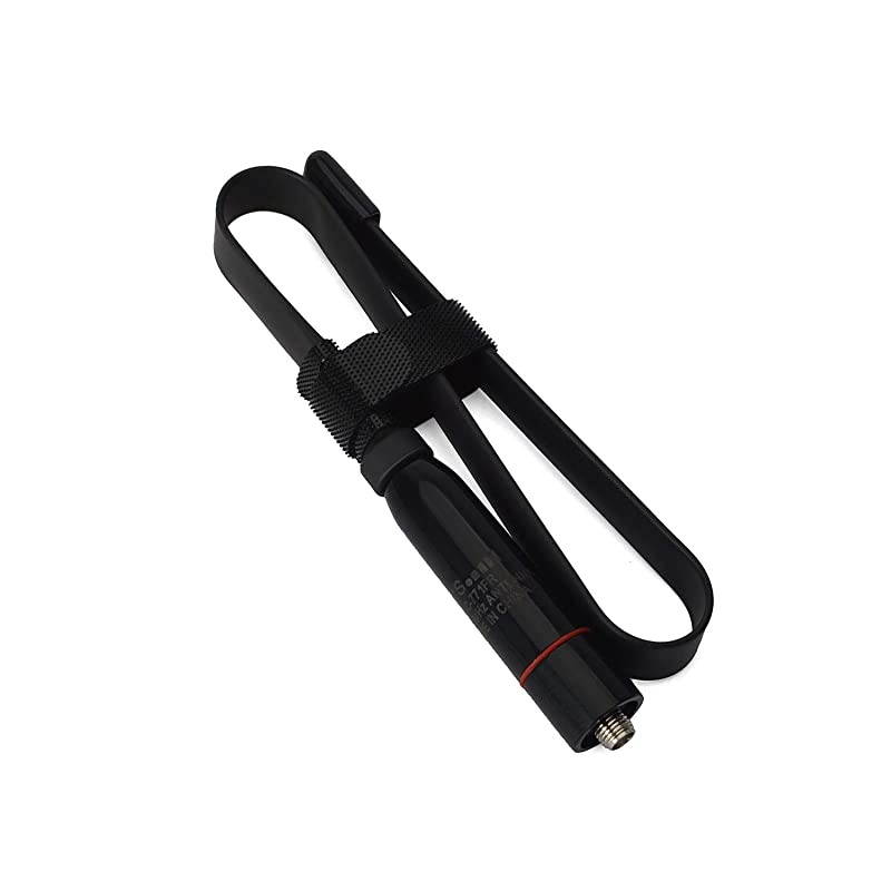 SMAFemale Handheld Dual Band Antenna 153Inch Super Foldable VHFUHF 144430Mhz Antenna for BaoFeng uv5r uv82 f8hp BFF8+ Kenwood Radios 2 Pack