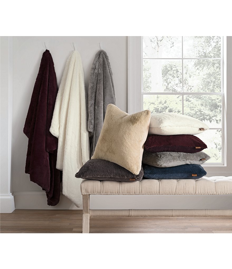 UGG Euphoria Faux Fur Square Pillow