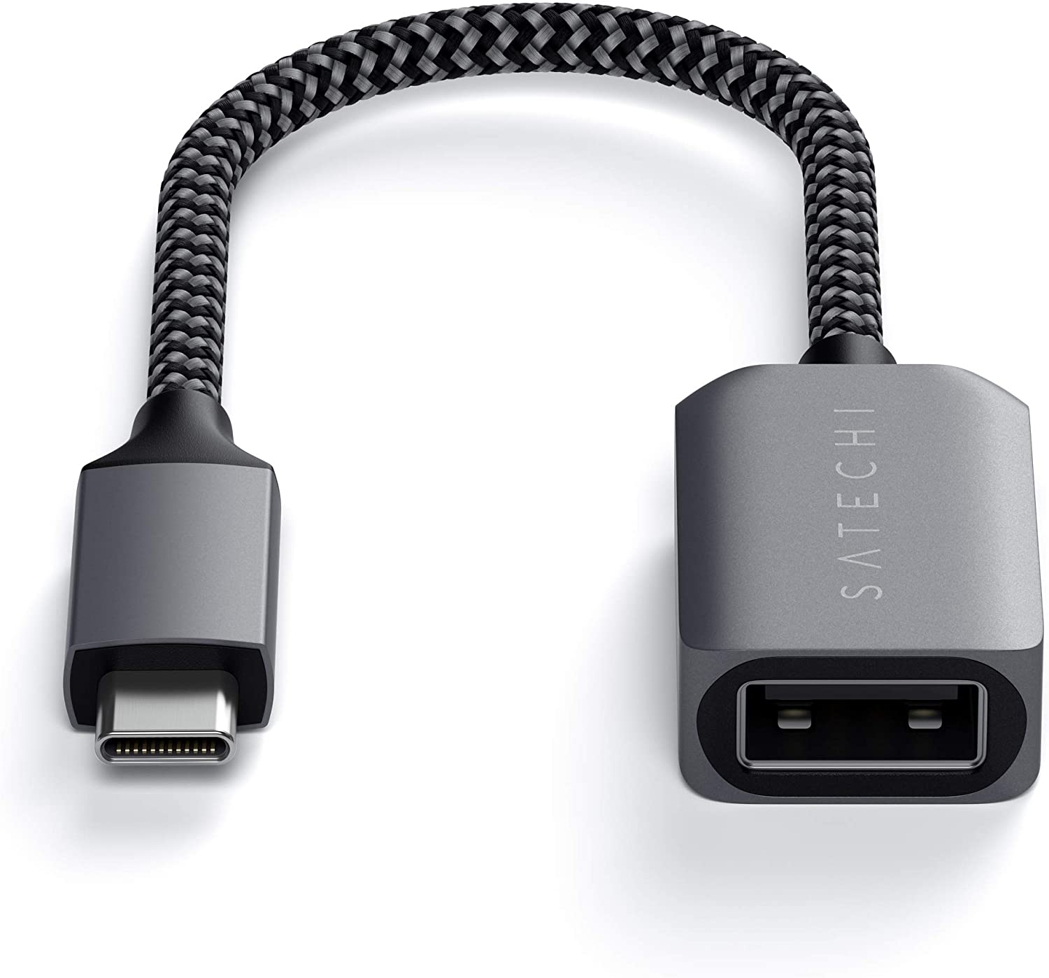 Satechi USB-C to USB 3.0 Adapter Cable &ndash; USB Type-C to Type-A Female &ndash; Compatible with 2020 MacBook Pro, 2020 MacBook Air, 2020 iPad Pro and more