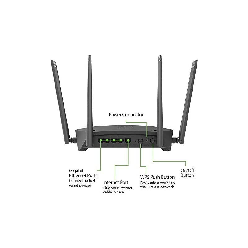 WiFi Router AC1700 Mesh Smart Internet Network Works with Alexa Google Assistant WP3 MUMIMO Dual Band Gigabit Gaming DIR1750US