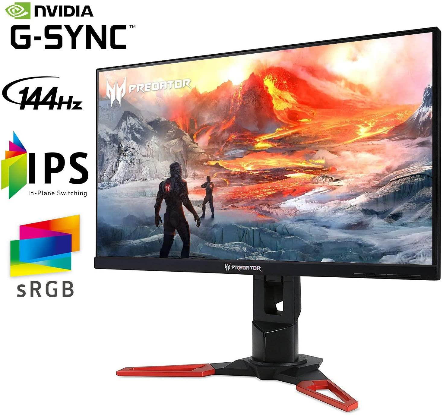 Acer Predator XB271HU bmiprz 27" WQHD (2560x1440) NVIDIA G-SYNC IPS Monitor, (Display Port & HDMI Port, 144Hz)
