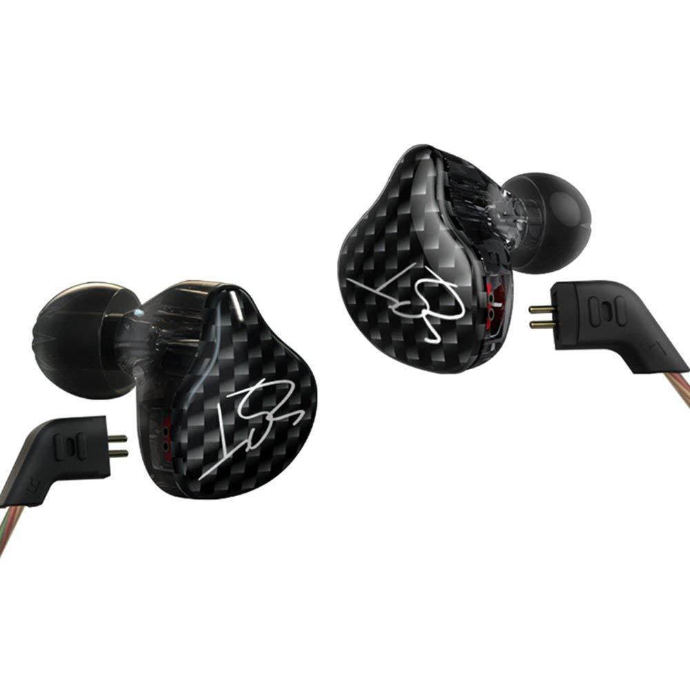 KZ ZST Dynamic Hybrid Dual Driver In Ear Earphones (Black With Mic)