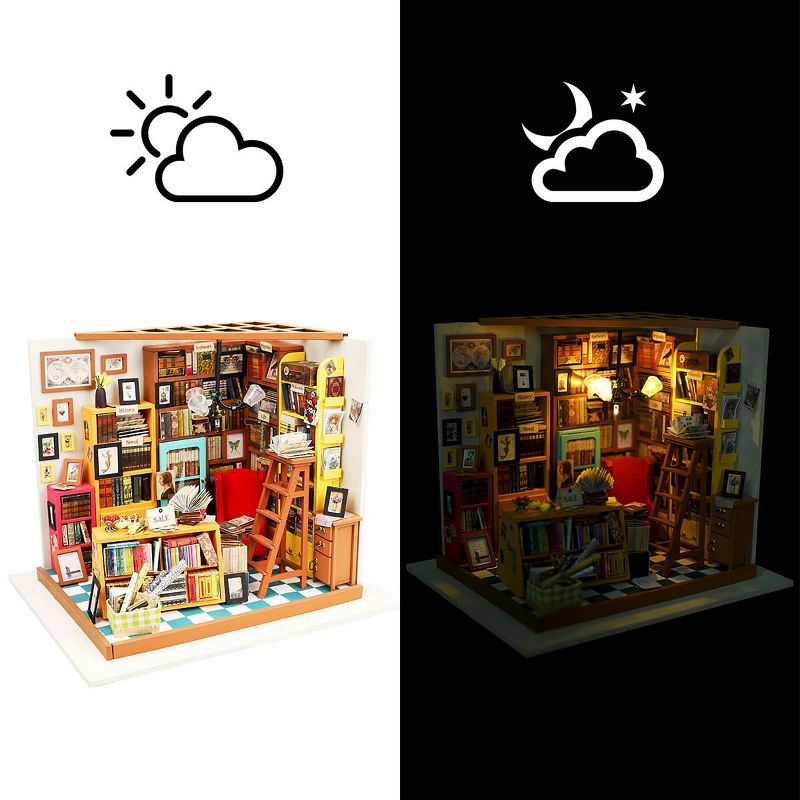 Hands Craft DIY 3D Wooden Puzzles - Miniature House: Sam's Study