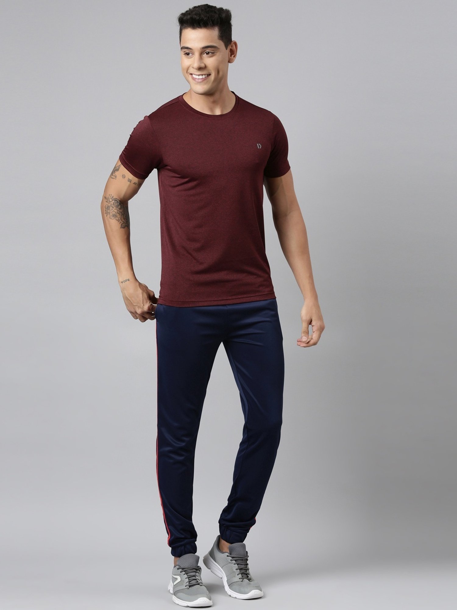 Dixcy Scott Originals Blue Cotton Regular Fit Sports Joggers