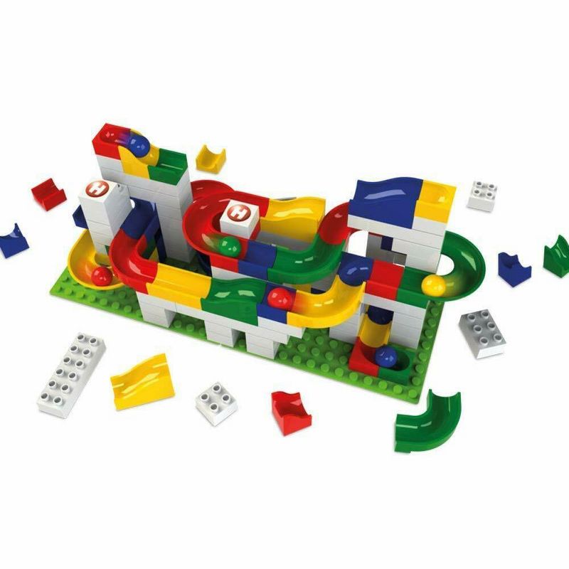 Hubelino Marble Run - 123-Piece Basic Building Box