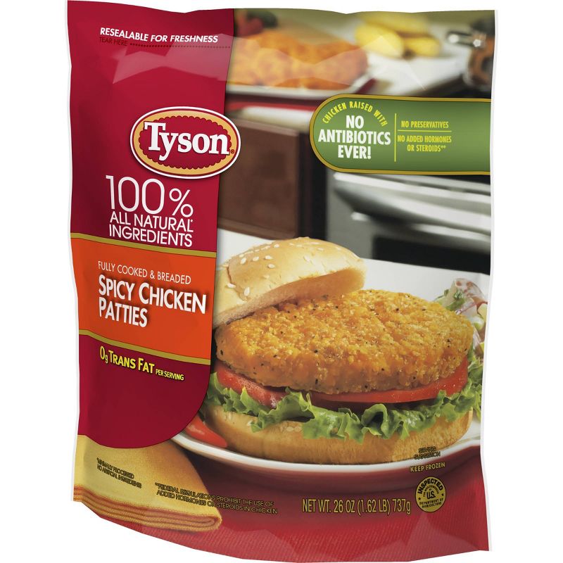 Tyson Spicy Chicken Patties - Frozen - 26oz
