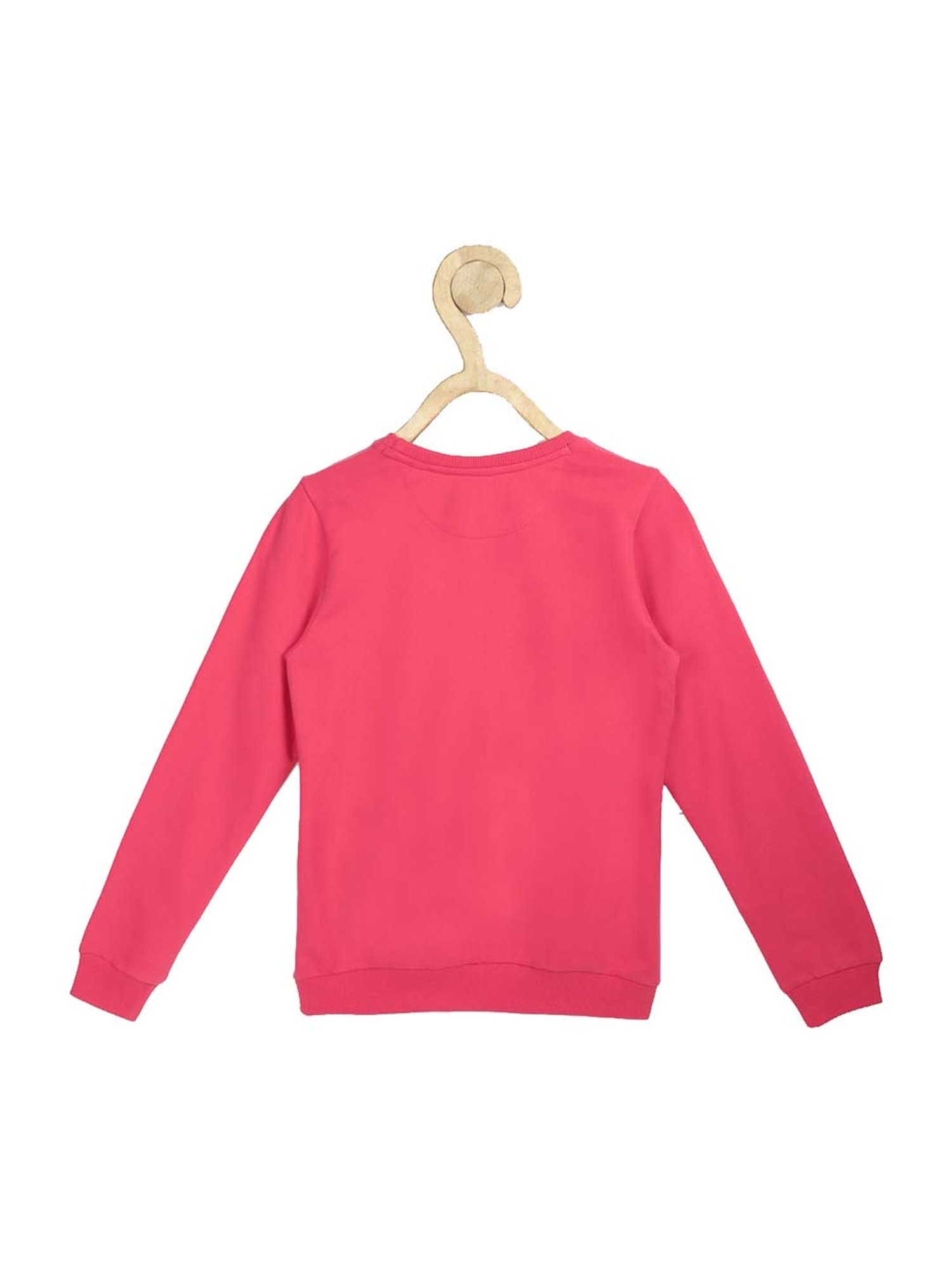 KIDS ONLY Blue Cotton Embroidered Full Sleeves Sweatshirt