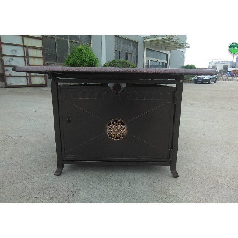 Outdoor Propane Aluminum Fire Pit with Scroll Design - AZ Patio Heaters