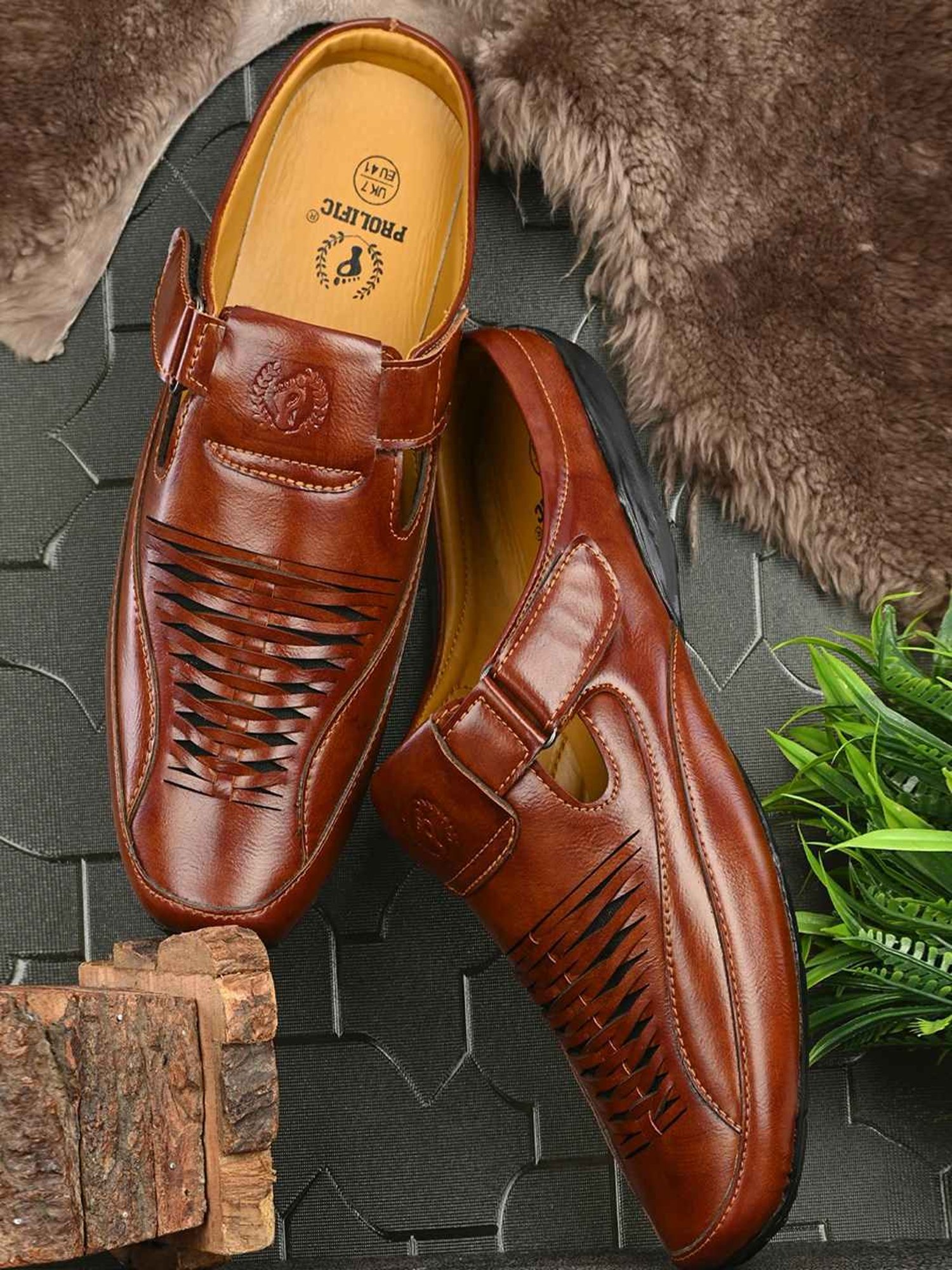 Prolific Men's Roman Tan Mule Shoes