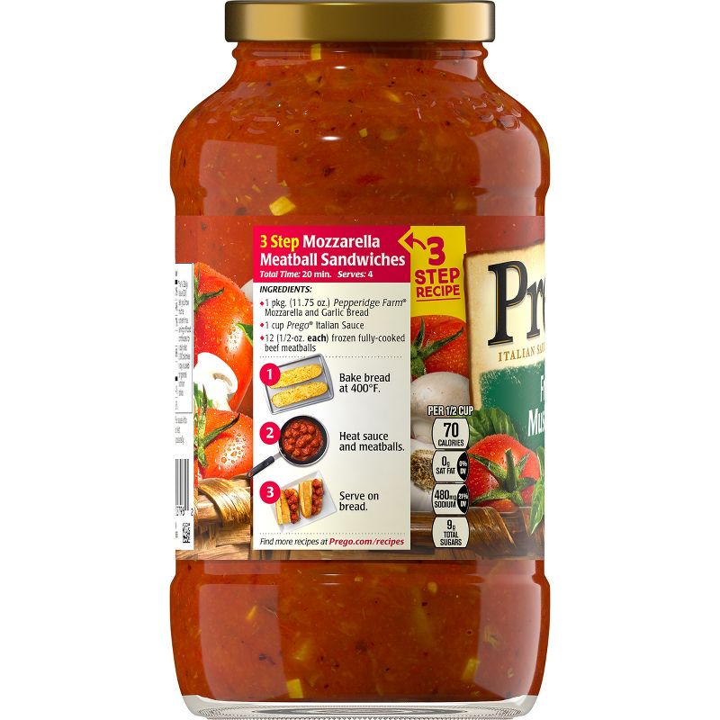 Prego Fresh Mushroom Italian Sauce 24oz