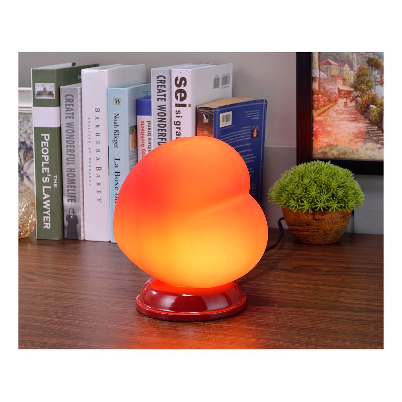 8.4" Novelty Heart Shaped Table/Desk Lamp Red - Ore International