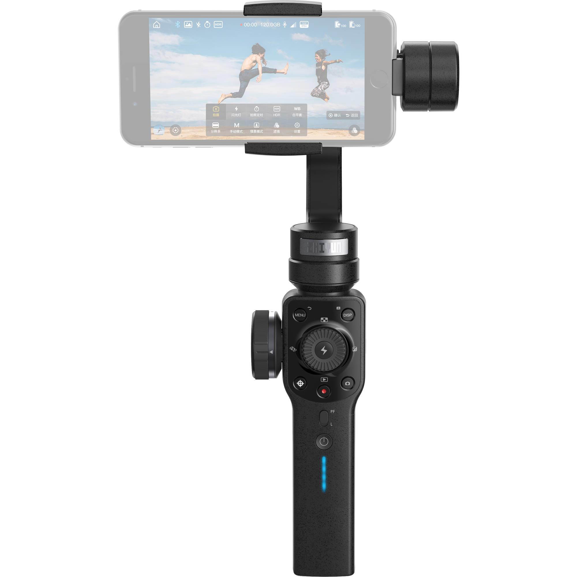 Zhiyun Smooth 4 3-Axis Handheld Gimbal Stabilizer for Smartphones, Black