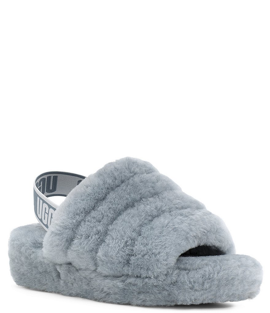 UGG&reg; Logo Fluff Yeah Fur Slides