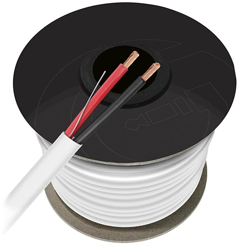 12 AWG CL2 OFC in Wall Speaker Wire  Pro Series 12 AWG Gauge 100 Feet 3048 MetersWhite OFC Oxygen Free Copper UL CL2 Rated inWall Speaker Wire Cable for Home Theater and Car Audio