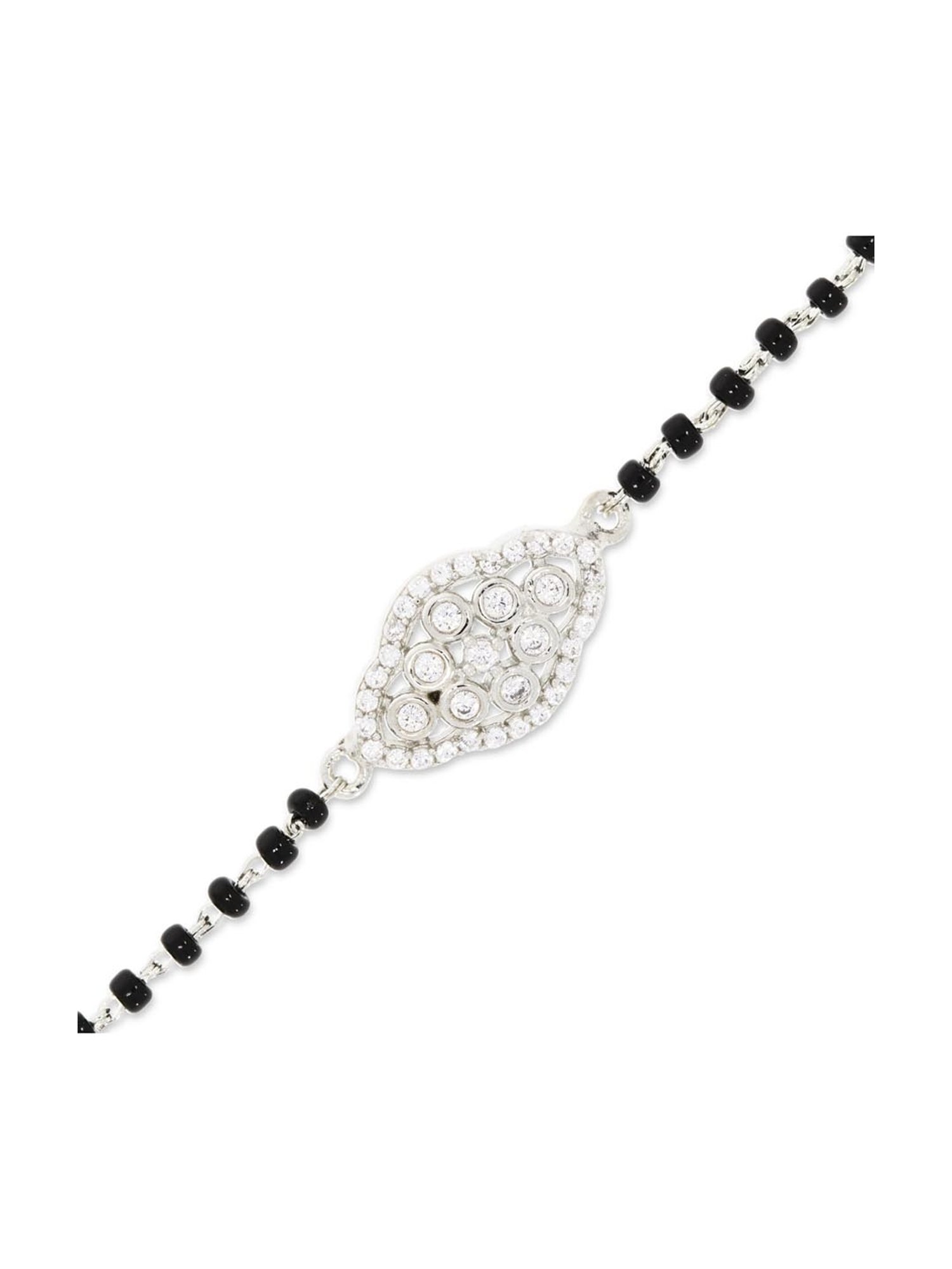 Anayra 92.5 Sterling Silver Mangalsutra Bracelet for Women