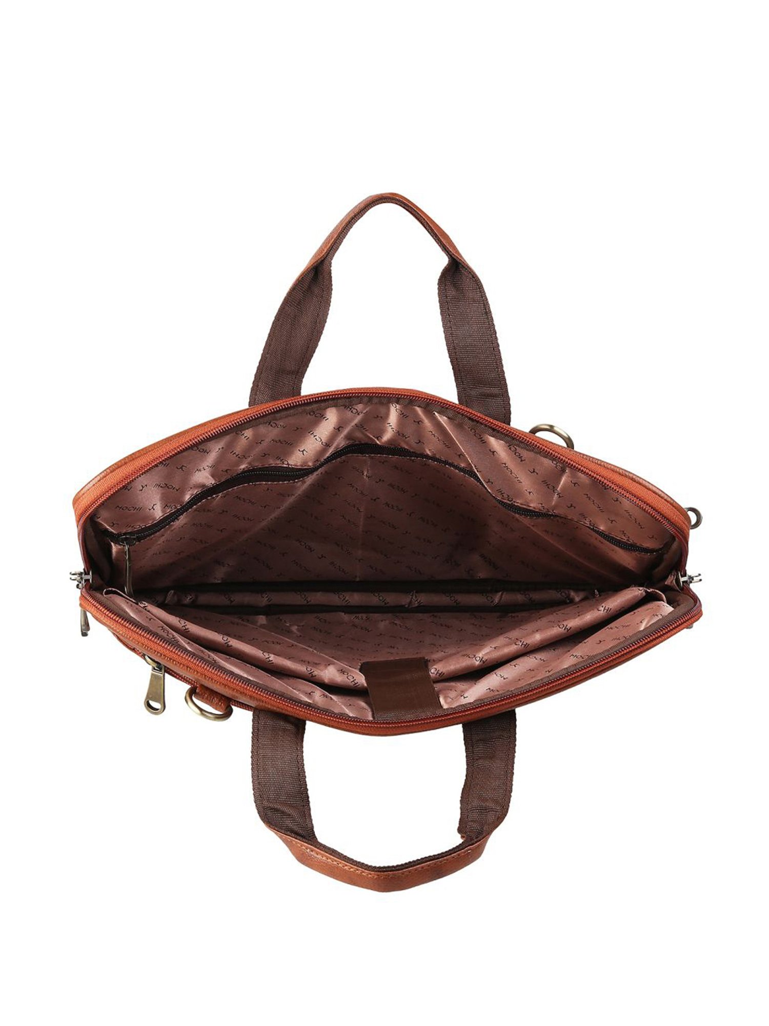 Mochi Tan Leather Medium Messenger Bag