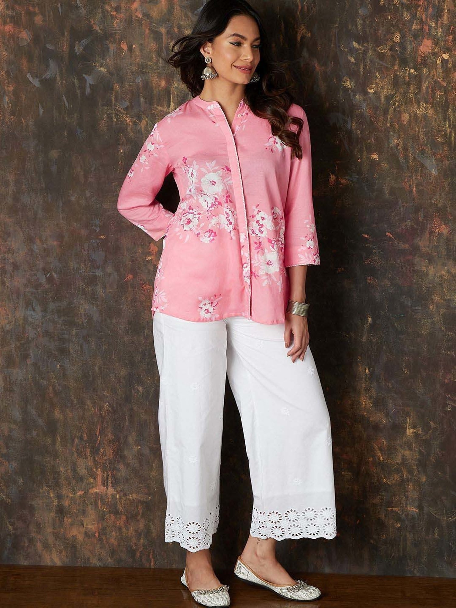 Melange by Lifestyle Pink Printed Tunic