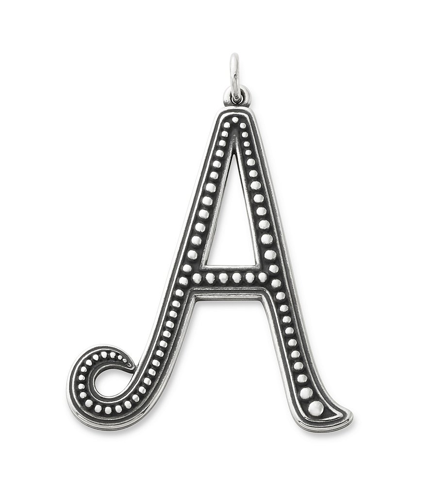 James Avery Beaded Initial Pendant Charm