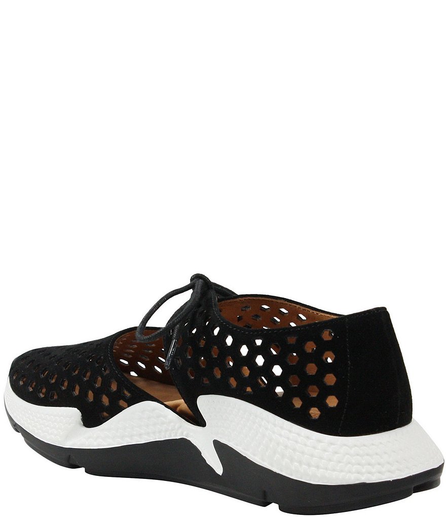 L'Amour Des Pieds Himar Perforated Suede Sneakers