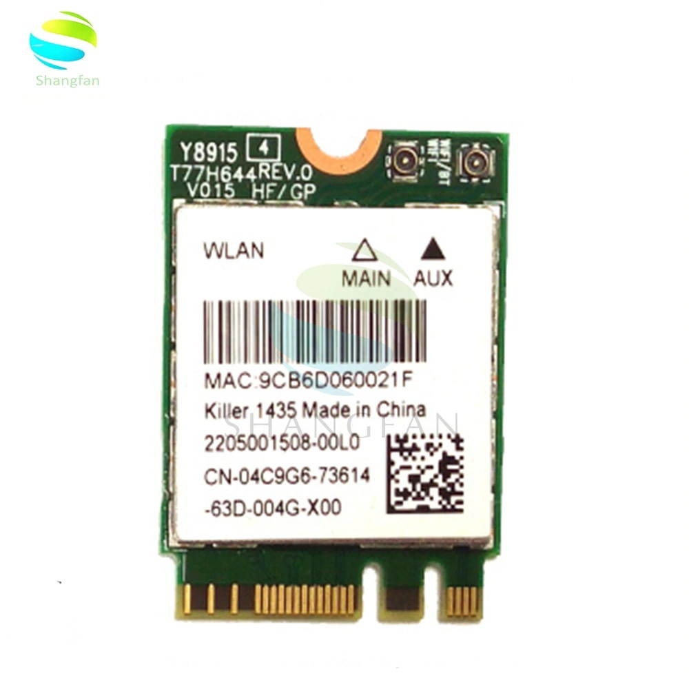 Lejiahong Wireless Adapter Card Killer 1435 Dand Band 867Mbps WiFi Network Card Atheros QCNFA344A 802.11ac Bluetooth 4.1