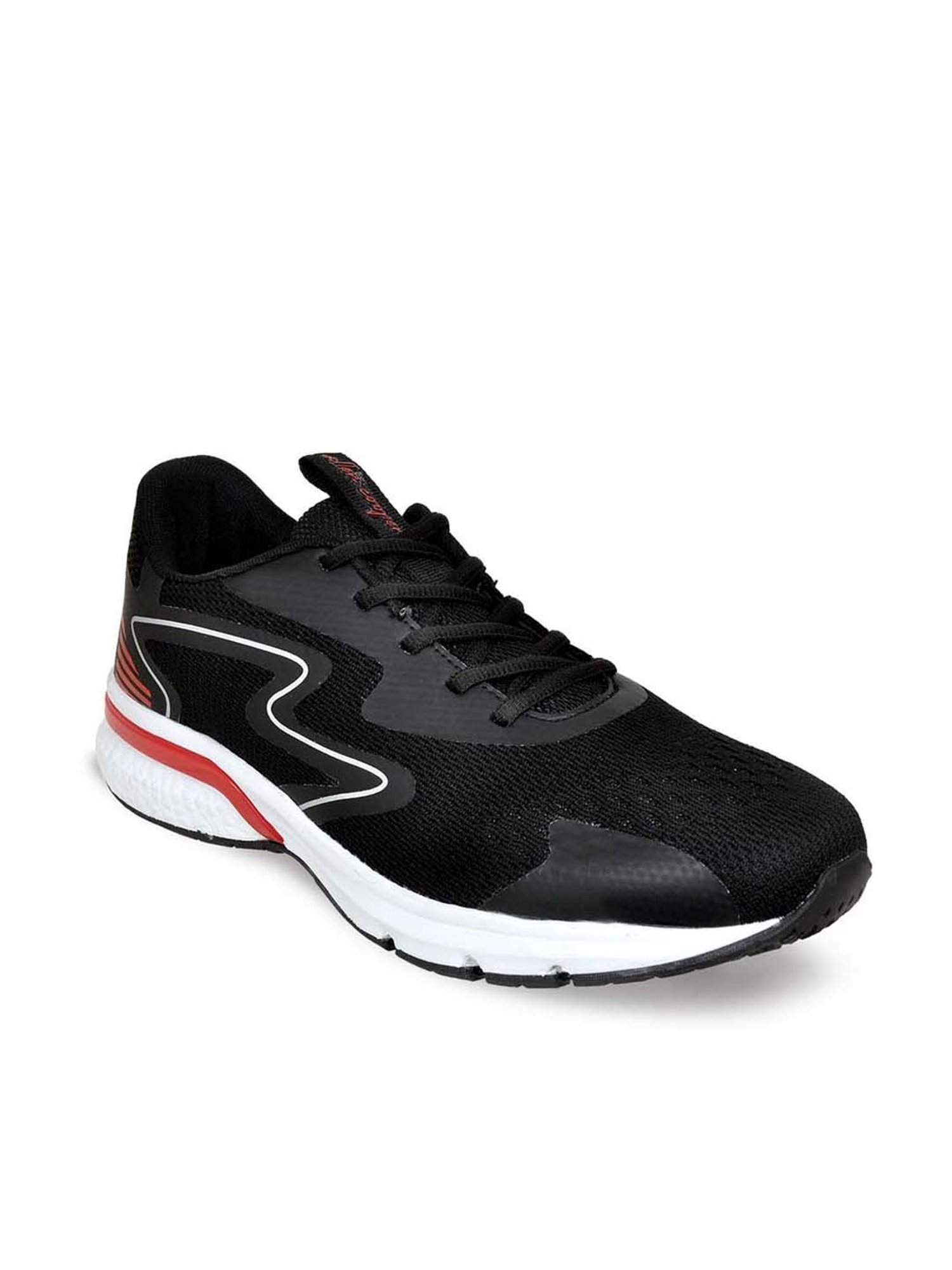 Allen cooper Men's Black Running Shoes
