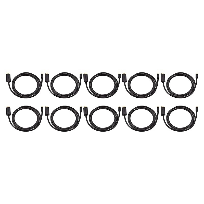 Basics Audio Video Mini DisplayPort to HDMI Cable, 6 Feet, 10-Pack