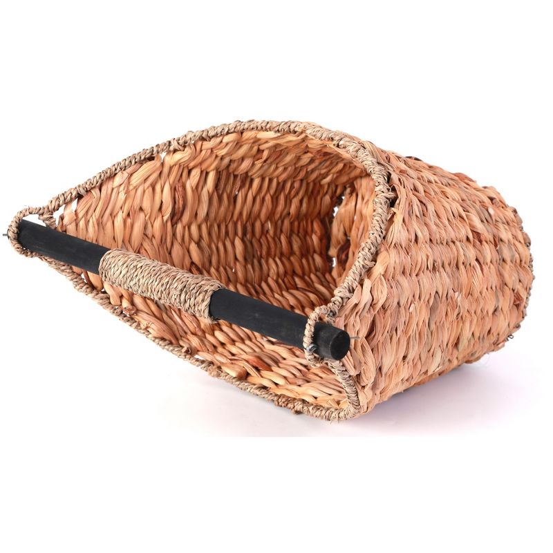 Vintiquewise Rustic Toilet Paper Holder - Magazine Basket