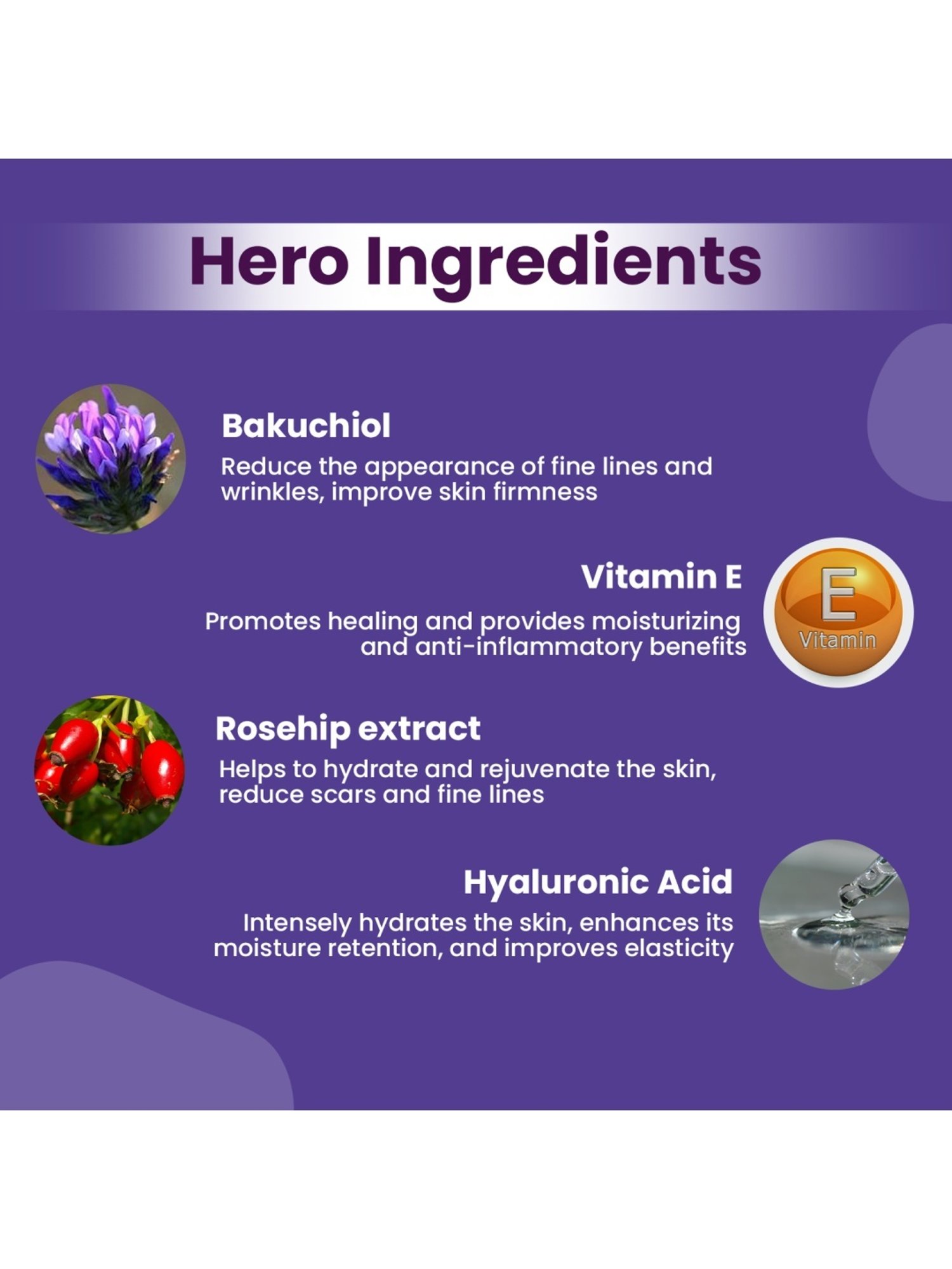 Earthraga Anti-Ageing and Skin Brightening Bakuchiol Face Serum - 30 ml