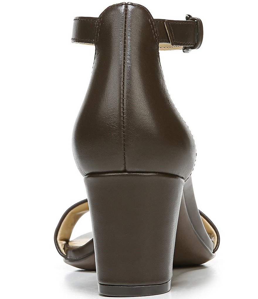 Naturalizer Vera True Colors Leather Ankle Strap Block Heel Dress Sandals