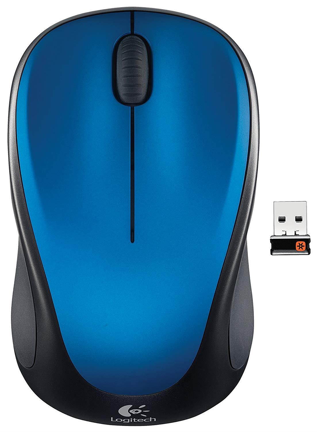 Logitech Wireless Mouse m317 with Unifying Receiver, Steel Blue