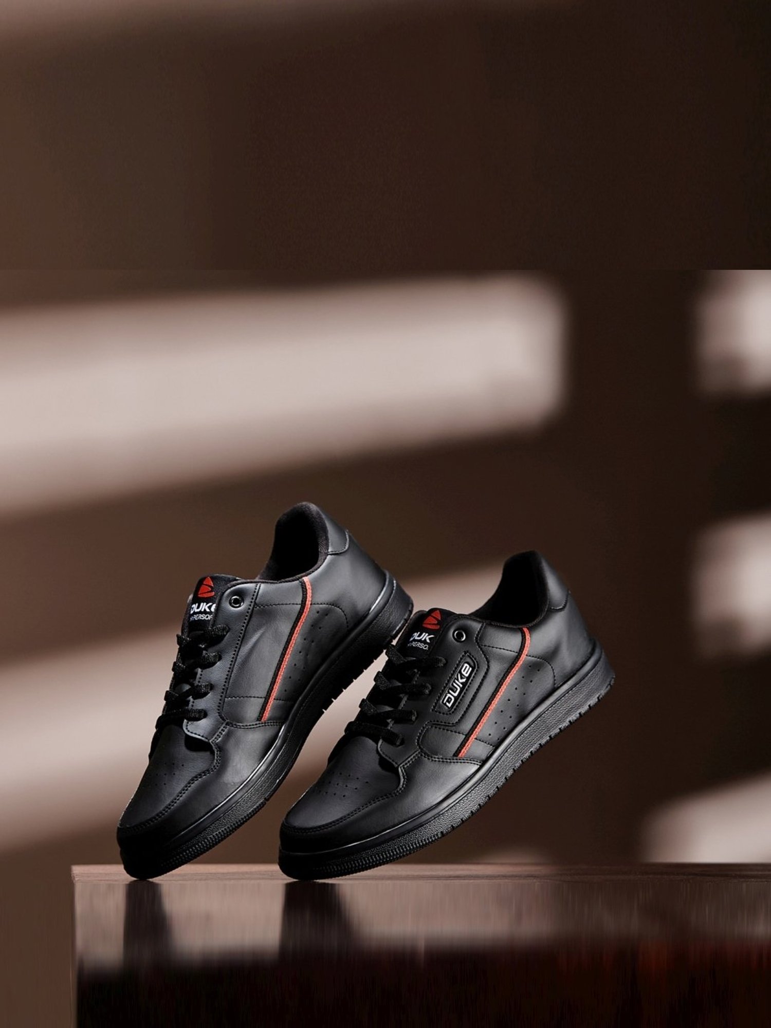 Duke Men's Black Casual Sneakers