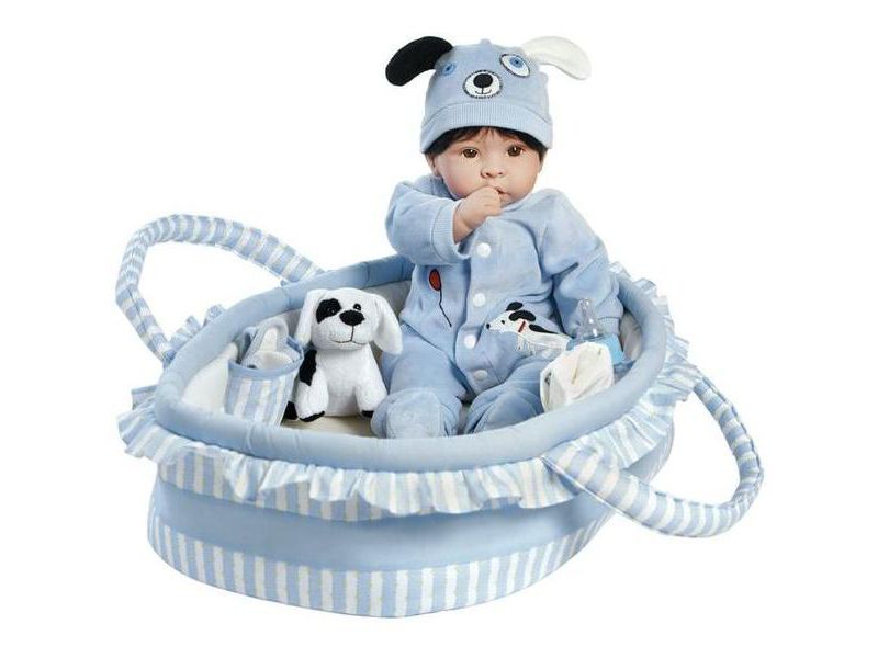 Paradise Galleries Reborn Baby Doll Boy "Finn & Sparky" Boy Baby Doll. 17" Weighted Realistic  Doll with 9 Baby Doll Accessories. Age 3+