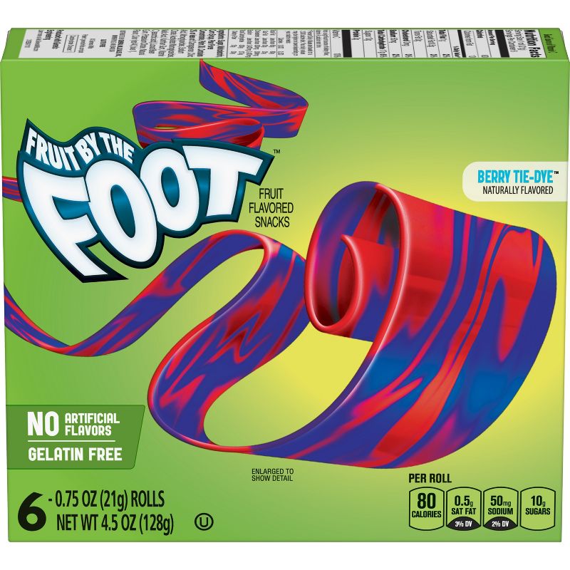 Fruit by the Foot Tie Dye Fruit Snacks - 6ct